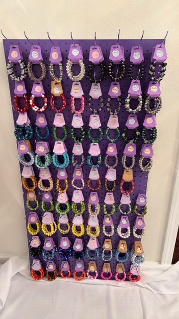 Handmade bracelet display