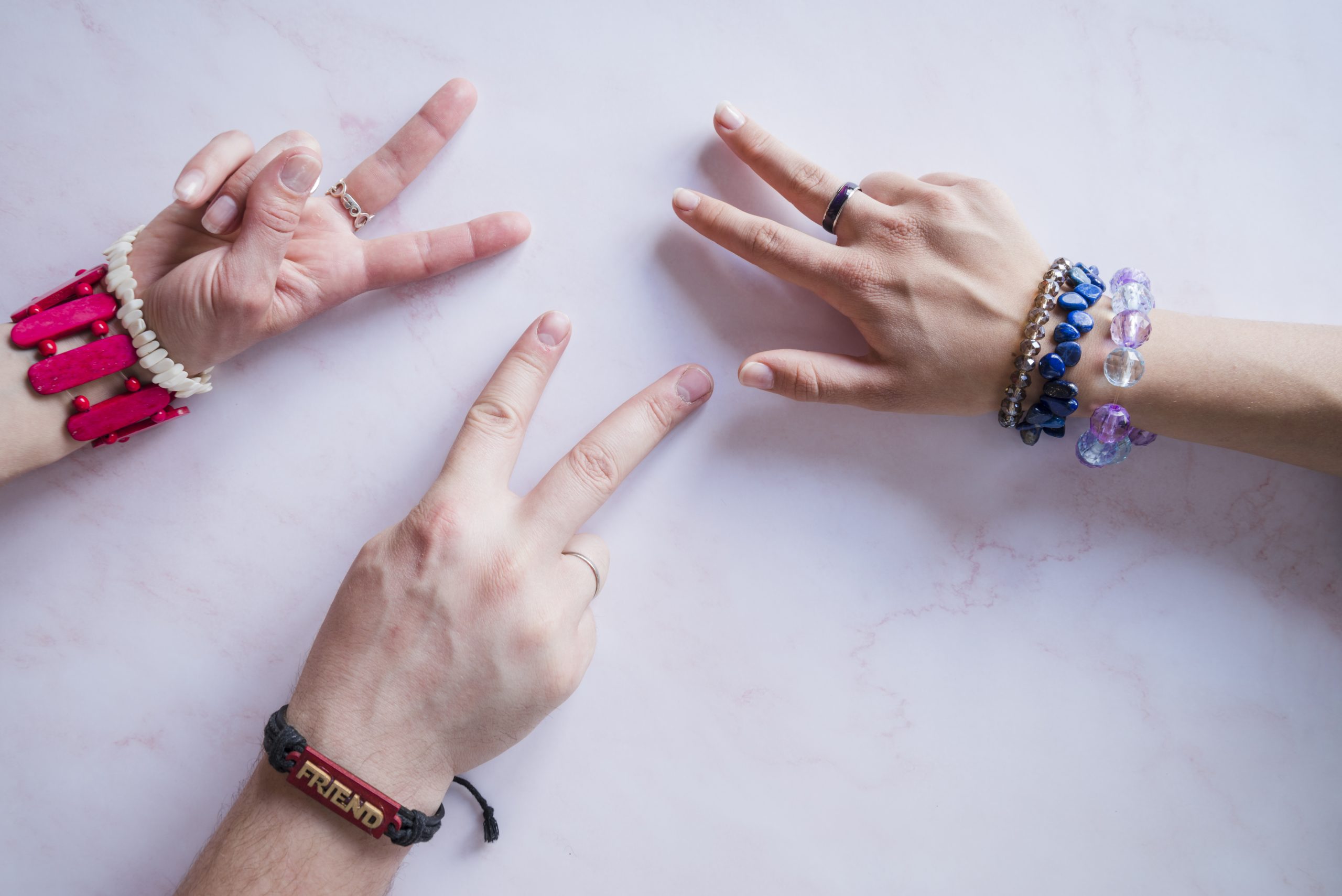 Sarah's handcrafted bracelets